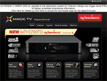 Tablet Screenshot of mymagictv.co.nz